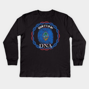 Guam Its In My DNA - Gift for Guamanian From Guam Kids Long Sleeve T-Shirt